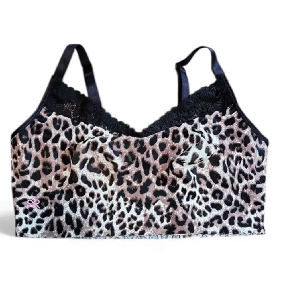 Ruby Ribbon Heritage Lace Demiette Leopard Nwt Size 32